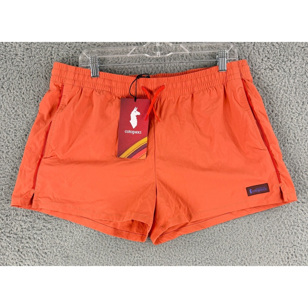 Cotopaxi Brinco Short Womens L Nectar Orange 3" Recycled Nylon Hiking Swim Quick